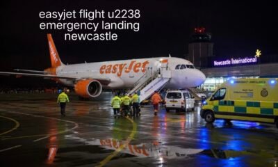 easyjet flight u2238 emergency landing newcastle