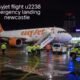 easyjet flight u2238 emergency landing newcastle