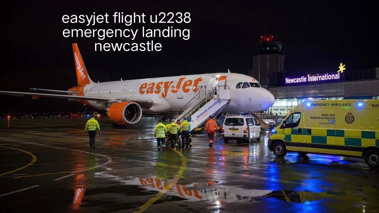 easyjet flight u2238 emergency landing newcastle
